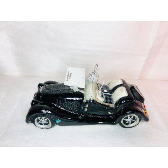 NEW Hand-Painted Roadster Blown Glass Christmas Car Ornament 2002 – Poland-Made - Picture 8 of 10